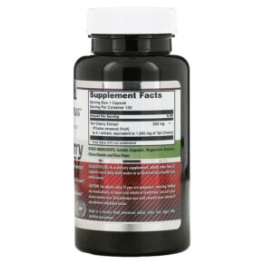 Thực phẩm bổ sung Amazing Nutrition Tart Cherry 1.000 mg 120 Capsules 810180026642