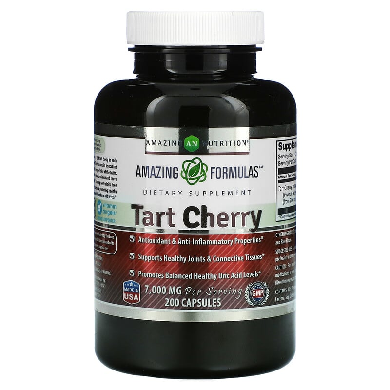 Amazing Nutrition Tart Cherry 3.500 mg 200 Capsules 8 Thực phẩm chức năng Amazing Nutrition Tart Cherry 3.500 mg 200 Capsules 819209027431
