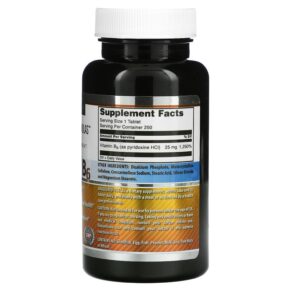 Thực phẩm bổ sung Amazing Nutrition Vitamin B6 25 mg 250 Tablets 810180023597