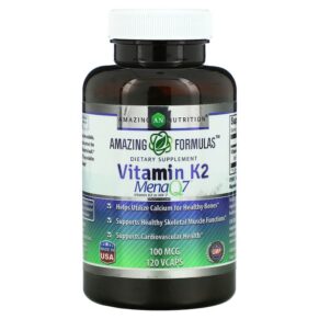 Thực phẩm chức năng Amazing Nutrition Vitamin K2 100 mcg 120 VCaps 810180021289