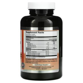 Thực phẩm bổ sung Amazing Nutrition Wild Alaskan Salmon Oil 2.000 mg 180 Softgels 810180021227