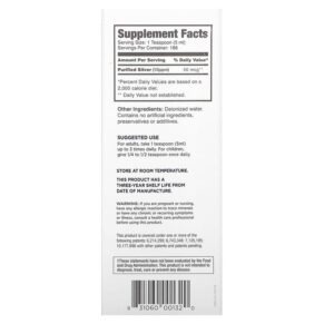 Thực phẩm bổ sung American Biotech Labs Silver Biotics Daily Immune Support Supplement with SilverSol Technology 32 fl oz (946 ml) 831060001320