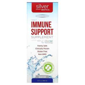 Thực phẩm chức năng American Biotech Labs Silver Biotics Daily Immune Support Supplement with SilverSol Technology 32 fl oz (946 ml) 831060001320