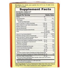 Thực phẩm bổ sung American Health Ester-C Effervescent Natural Orange Flavor 1.000 mg 21 Packets 0.35 oz (10 g) Each 076630588805