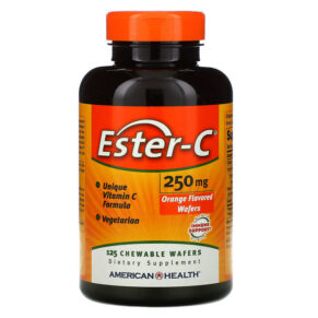 Thực phẩm chức năng American Health Ester-C Orange 250 mg 125 Chewable Wafers 076630170727