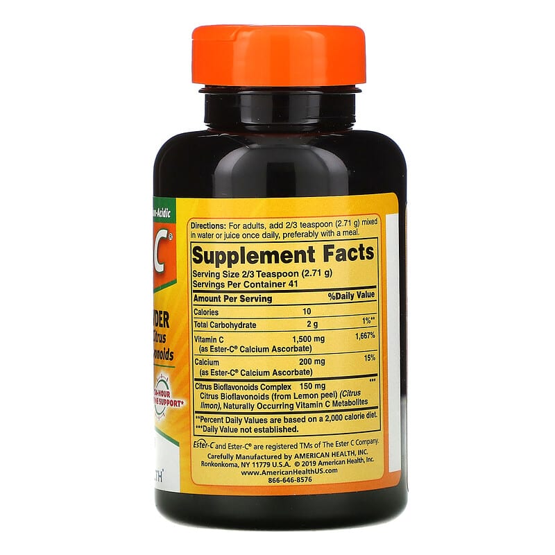 American Health Ester-C Powder with Citrus Bioflavonoids 4 oz (113.4 g) 2 Thực phẩm bổ sung American Health Ester-C Powder with Citrus Bioflavonoids 4 oz (113.4 g) 076630170505