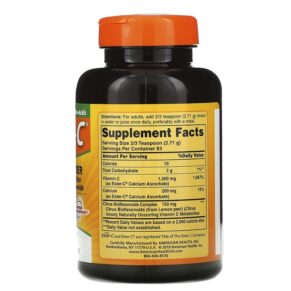 American Health Ester-C Powder with Citrus Bioflavonoids 8 oz (226.8 g) 3 Thực phẩm bổ sung American Health Ester-C Powder with Citrus Bioflavonoids 8 oz (226.8 g) 076630170512