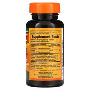 Thực phẩm bổ sung American Health Ester-C With Citrus Bioflavonoids 250 mg 90 Vegetarian Tablets 076630169714