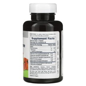 Thực phẩm bổ sung American Health Papaya Enzyme with Chlorophyll 250 Chewable Tablets 076630503044
