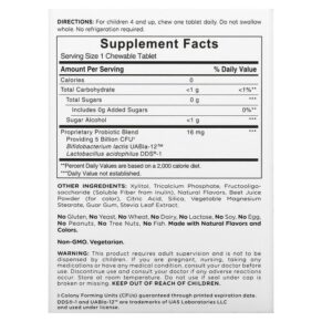 Thực phẩm bổ sung American Health Probiotic Kid Chewables Natural Strawberry Vanilla 5 Billion Live Cultures 30 Chewable Tablets 076630303026
