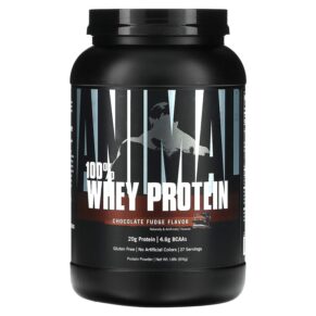 Thực phẩm chức năng Animal 100% Whey Protein Powder Chocolate Fudge 1.8 lb (816 g) 039442000736