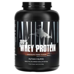 Thực phẩm chức năng Animal 100% Whey Protein Powder Chocolate Fudge 4 lb (1.81 kg) 039442000767