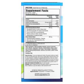 Thực phẩm bổ sung Applied Nutrition Healthy Brain All-Day Focus 50 Tablets 710363575946