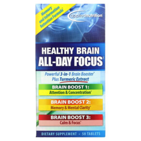 Thực phẩm chức năng Applied Nutrition Healthy Brain All-Day Focus 50 Tablets 710363575946