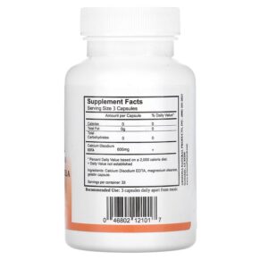 Thực phẩm bổ sung Arizona Natural EDTA 600 mg 100 Capsules 046802121017