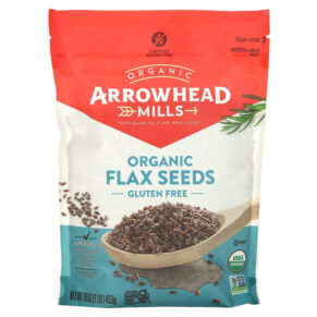 Thực phẩm chức năng Arrowhead Mills Organic Flax Seeds Gluten Free 1 lb (453 g) 074333476849