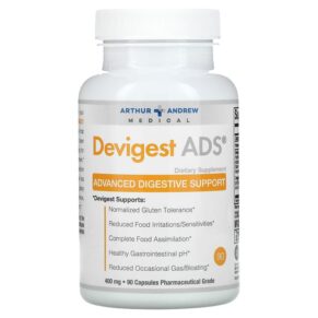 Thực phẩm chức năng Arthur Andrew Medical Devigest ADS Advanced Digestive Support 400 mg 90 Capsules 855571001273