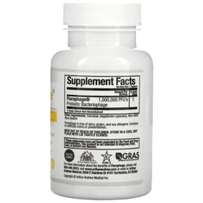 Thực phẩm bổ sung Arthur Andrew Medical Floraphage Probiotic Multiplier 30 Capsules 855571001761