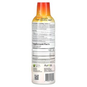 Thực phẩm bổ sung Aurora Nutrascience Mega-Liposomal Vitamin C Organic Fruit 3.000 mg 16 fl oz (480 ml) 628504648001