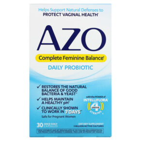Thực phẩm chức năng Azo Complete Feminine Balance Daily Probiotic 5 Billion 30 Once Daily Capsules 787651760162