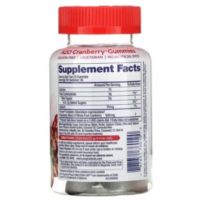 Thực phẩm bổ sung Azo Cranberry Gummies Berrylicious 72 Gummies 787651760100