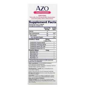 Thực phẩm bổ sung Azo Dual Protection Urinary + Vaginal Support 30 Once Daily Capsules 787651760285