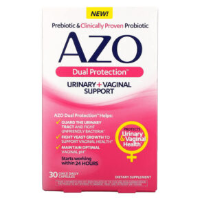 Thực phẩm chức năng Azo Dual Protection Urinary + Vaginal Support 30 Once Daily Capsules 787651760285