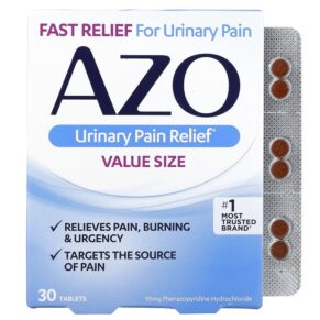 Thực phẩm chức năng Azo Urinary Pain Relief 30 Tablets 787651301525