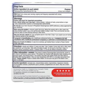Thực phẩm bổ sung Azo Urinary Pain Relief Maximum Strength 24 Tablets 787651241531