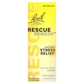 Thực phẩm chức năng Bach Original Flower Remedies Rescue Remedy Natural Stress Relief 0.35 fl oz (10 ml) 741273003908