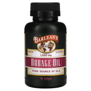 Thực phẩm chức năng Barlean's Borage Oil Supplement 60 Softgels 705875100045