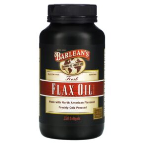 Thực phẩm chức năng Barlean's Fresh Flax Oil 250 Softgels 705875100021