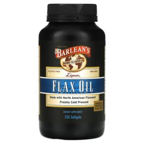 Thực phẩm chức năng Barlean's Lignan Flax Oil 250 Softgels 705875100083