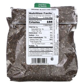 Thực phẩm bổ sung Bergin Fruit and Nut Company Organic Black Chia Seed 16 oz (454 g) 020526081093