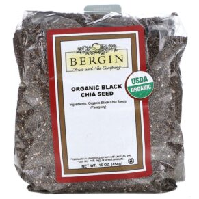 Thực phẩm chức năng Bergin Fruit and Nut Company Organic Black Chia Seed 16 oz (454 g) 020526081093