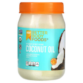 Thực phẩm chức năng BetterBody Foods Naturally Refined Organic Coconut Oil 15.5 fl oz (458 ml) 897922002485
