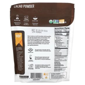 BetterBody Foods Organic Cacao Powder 1 lb (454 g) 3 Thực phẩm bổ sung BetterBody Foods Organic Cacao Powder 1 lb (454 g) 897922002928