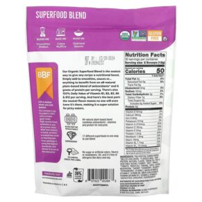 Thực phẩm bổ sung BetterBody Foods Organic Superfood Blend 12.7 oz (360 g) 897922002683