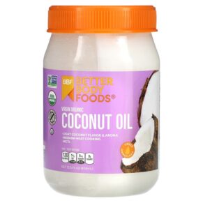 Thực phẩm chức năng BetterBody Foods Virgin Organic Coconut Oil 15.5 fl oz (458 ml) 897922002447