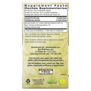 Bio Nutrition Moringa 5.000 90 Vegetable Capsules 3 Thực phẩm bổ sung Bio Nutrition Moringa 5.000 90 Vegetable Capsules 854936003334