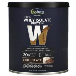 Thực phẩm chức năng Biochem 100% Whey Isolate Protein Chocolate 1.9 lbs (878 g) 015794020028