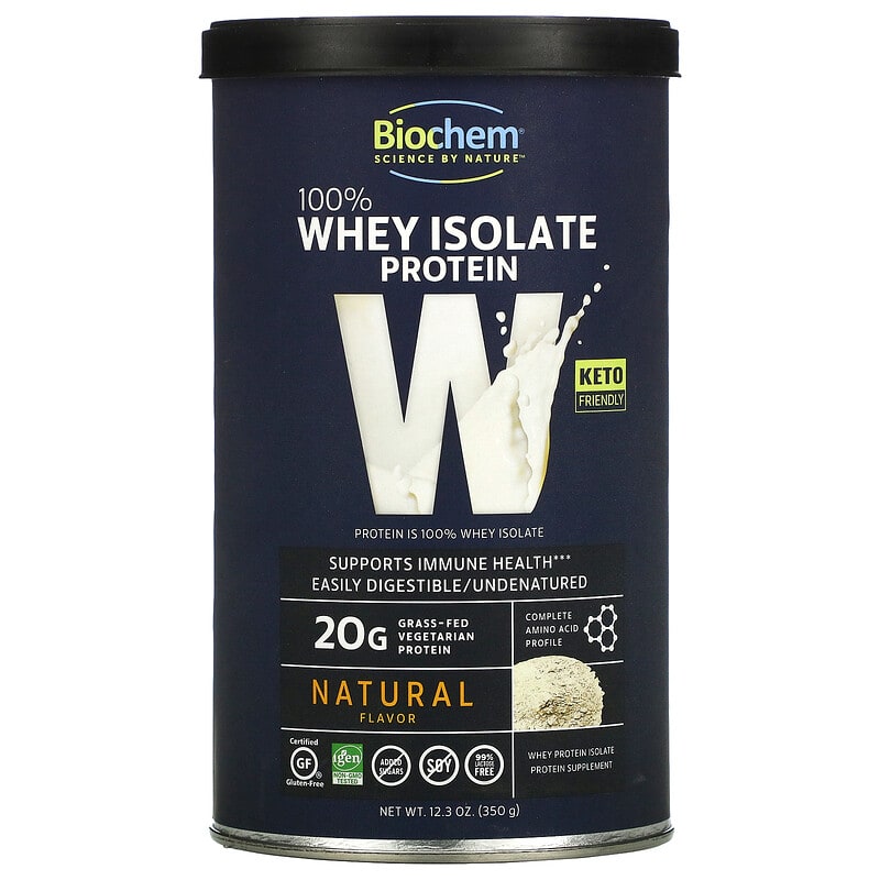 Biochem 100% Whey Isolate Protein Natural 12.3 oz (350 g) 8 Thực phẩm chức năng Biochem 100% Whey Isolate Protein Natural 12.3 oz (350 g) 015794018407