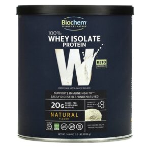 Thực phẩm chức năng Biochem 100% Whey Isolate Protein Natural 24.6 oz (699 g) 015794018414