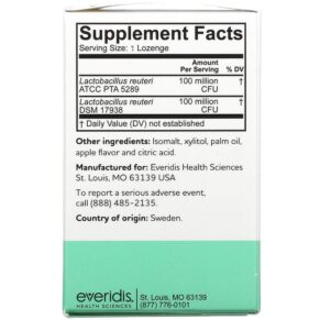 Thực phẩm bổ sung BioGaia Kids Prodentis For Gums And Teeth Apple 30 Lozenges 602359460384