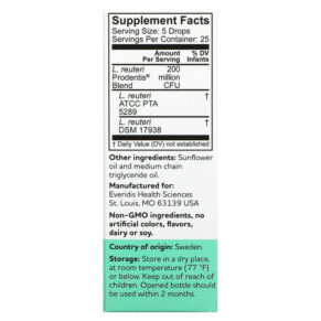 Thực phẩm bổ sung BioGaia Prodentis Baby Probiotic Drops For Gums and Teeth 0.17 fl oz (5 ml) 602359460438