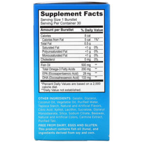 Thực phẩm bổ sung Bioglan Kids Smart Hi DHA-Omega 3 Fish Oil Great Tasting Fruit Flavor 30 Chewable Burstlets 647125805051