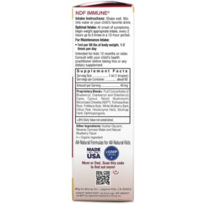 Thực phẩm bổ sung Bioray Inc. Kids Immune Support & Toxin Remover Blueberry 2 fl oz (60 ml) 752830678880