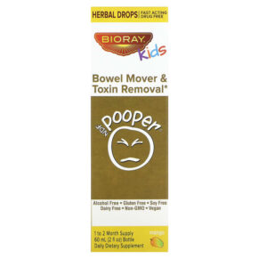 Thực phẩm chức năng Bioray Inc. Kids NDF Pooper Bowel Mover & Toxin Removal Mango 2 fl oz (60 ml) 646858160024