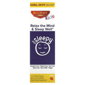 Thực phẩm chức năng Bioray Inc. Kids NDF Sleepy Relax The Mind & Sleep Well Maple 2 fl oz (60 ml) 646858160017