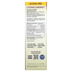 Thực phẩm bổ sung Bioray Inc. Loving Energy Adrenal Support with Medical Mushrooms Alcohol Free 2 fl oz (60 ml) 646858160086